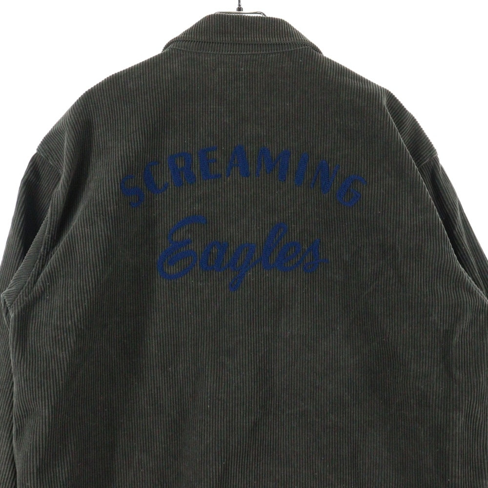 TENDERLOIN(テンダーロイン) SCREAMING EASGLES CORDURUY JACKET コーデュロイ ジャケット コットン バックロゴ カーキ