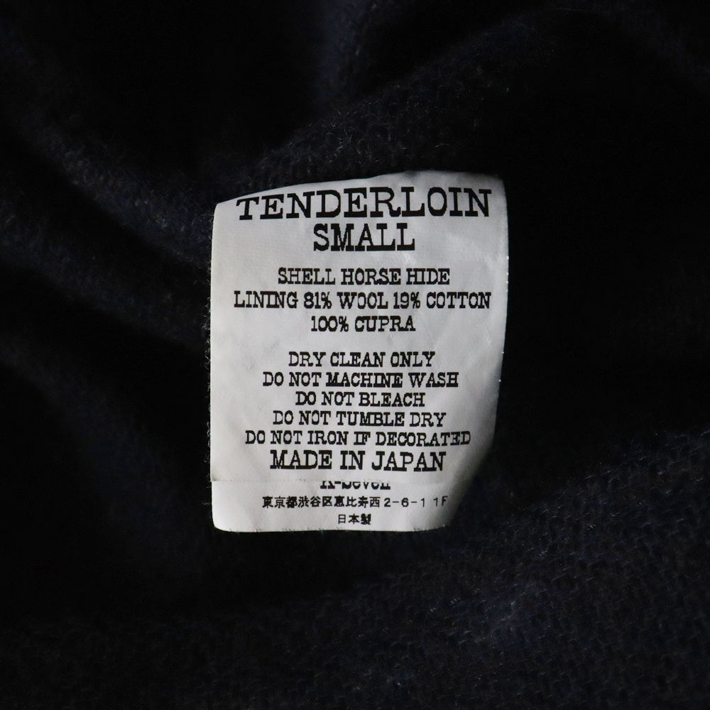 TENDERLOIN(テンダーロイン) 12AW T-HIDE LEATHER JACKET Tハイド レザージャケット ブラック