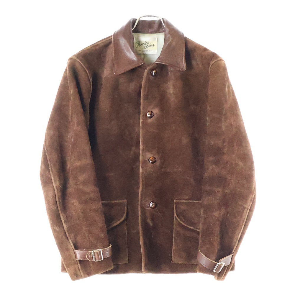 TENDERLOIN(テンダーロイン) 13AW T-LEATHER JACKET Tレザージャケット スエード ウォーターバッファロー ブラウン