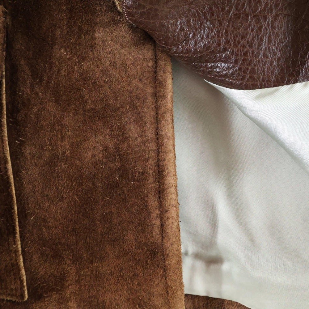 TENDERLOIN(テンダーロイン) 13AW T-LEATHER JACKET Tレザージャケット スエード ウォーターバッファロー ブラウン