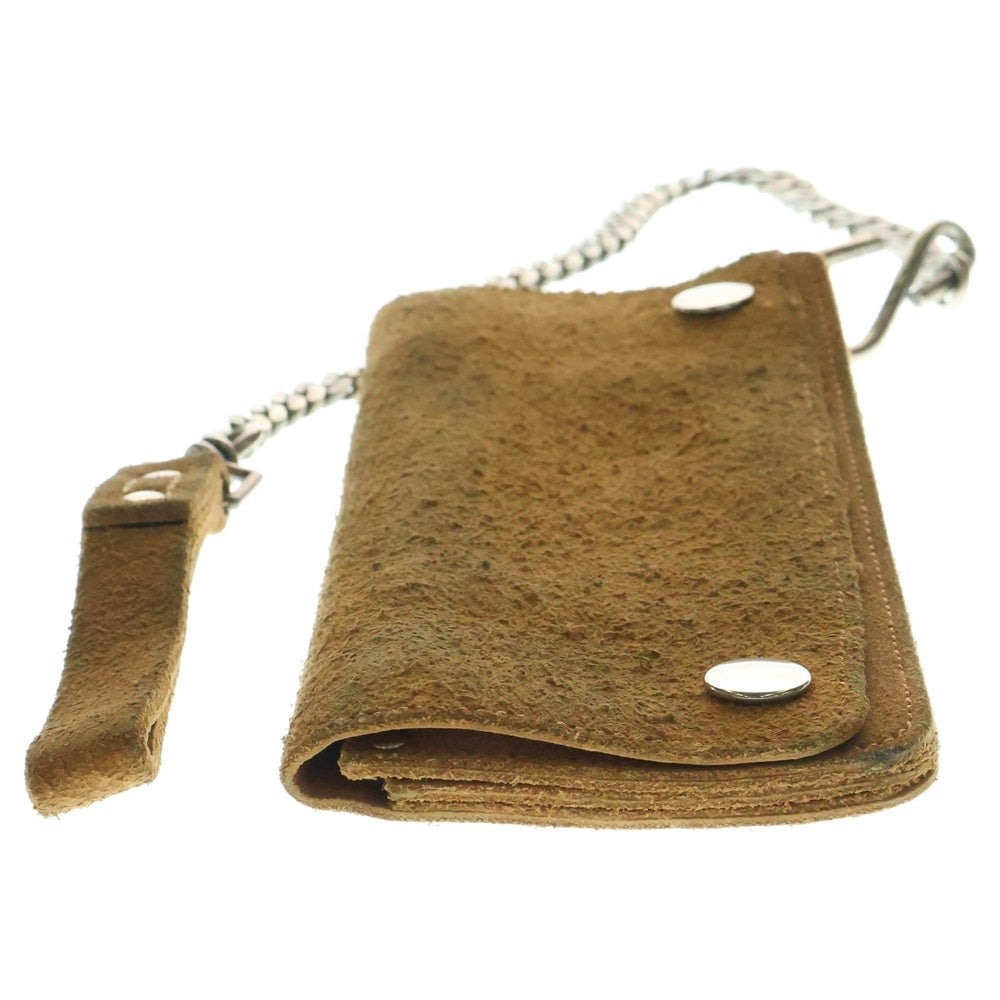 TENDERLOIN(テンダーロイン) ×PORTER T-WALLET SUEDE ポーター スエードレザー長財布 ブラウン ウォレットチェーン