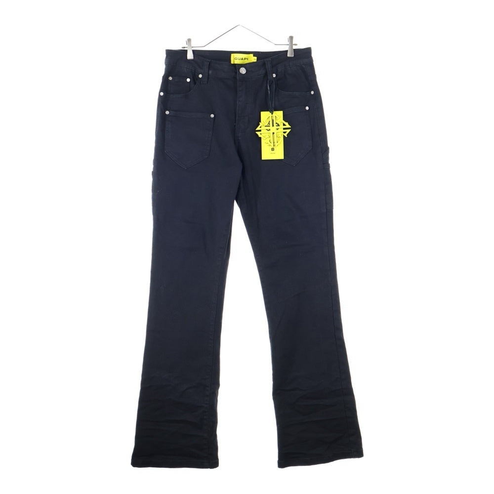 GUAPI(グアピ) FLARED DENIM グアピプレミアム フレアデニム パンツ ブラック