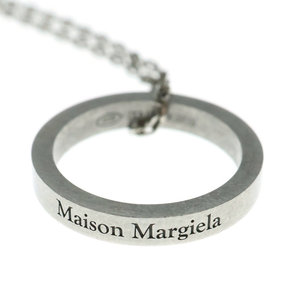 Maison Margiela(メゾンマルジェラ) ロゴ リング チェーン アクセサリー シルバー925 SM1UU0035