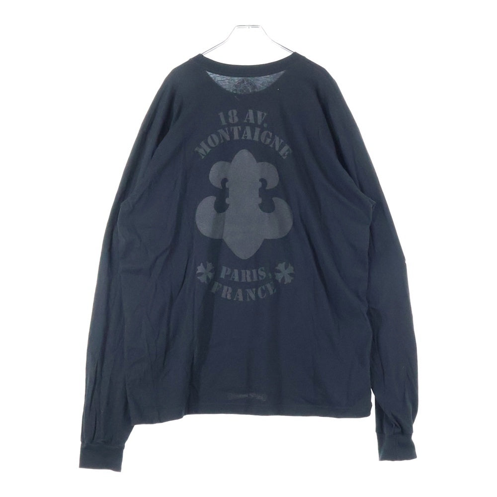 CHROME HEARTS(クロムハーツ) PARIS限定 BSFLARE 18AV. MONTAIGNE L/S T-SHIRT パリ限定 BSフレア モンテーニュ ロングスリーブTシャツ 長袖カットソー ブラック