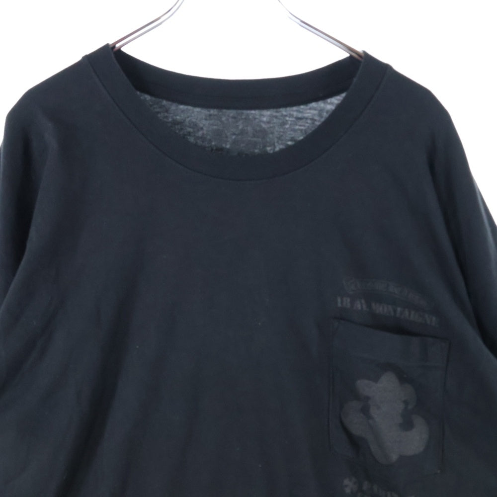 CHROME HEARTS(クロムハーツ) PARIS限定 BSFLARE 18AV. MONTAIGNE L/S T-SHIRT パリ限定 BSフレア モンテーニュ ロングスリーブTシャツ 長袖カットソー ブラック