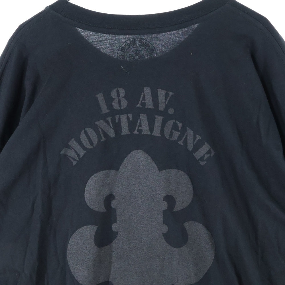 CHROME HEARTS(クロムハーツ) PARIS限定 BSFLARE 18AV. MONTAIGNE L/S T-SHIRT パリ限定 BSフレア モンテーニュ ロングスリーブTシャツ 長袖カットソー ブラック