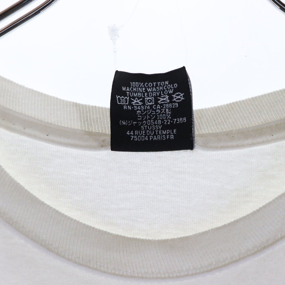 STUSSY(ステューシー) × Gang Starr Take It Personal Tee ギャングスター テイクイットパーソナル 半袖Tシャツ カットソー ホワイト