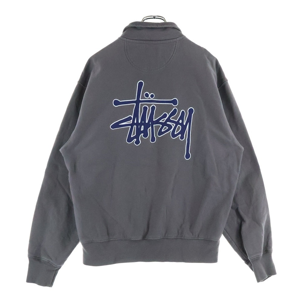 STUSSY(ステューシー) × Denim Tears Jamaica Queens デニムティアーズ ジャマイカクイーンズ ハーフジップ スウェットトレーナー グレー