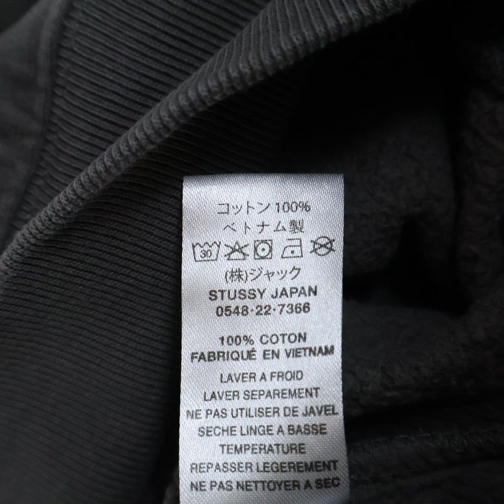 STUSSY(ステューシー) × Denim Tears Jamaica Queens デニムティアーズ ジャマイカクイーンズ ハーフジップ スウェットトレーナー グレー