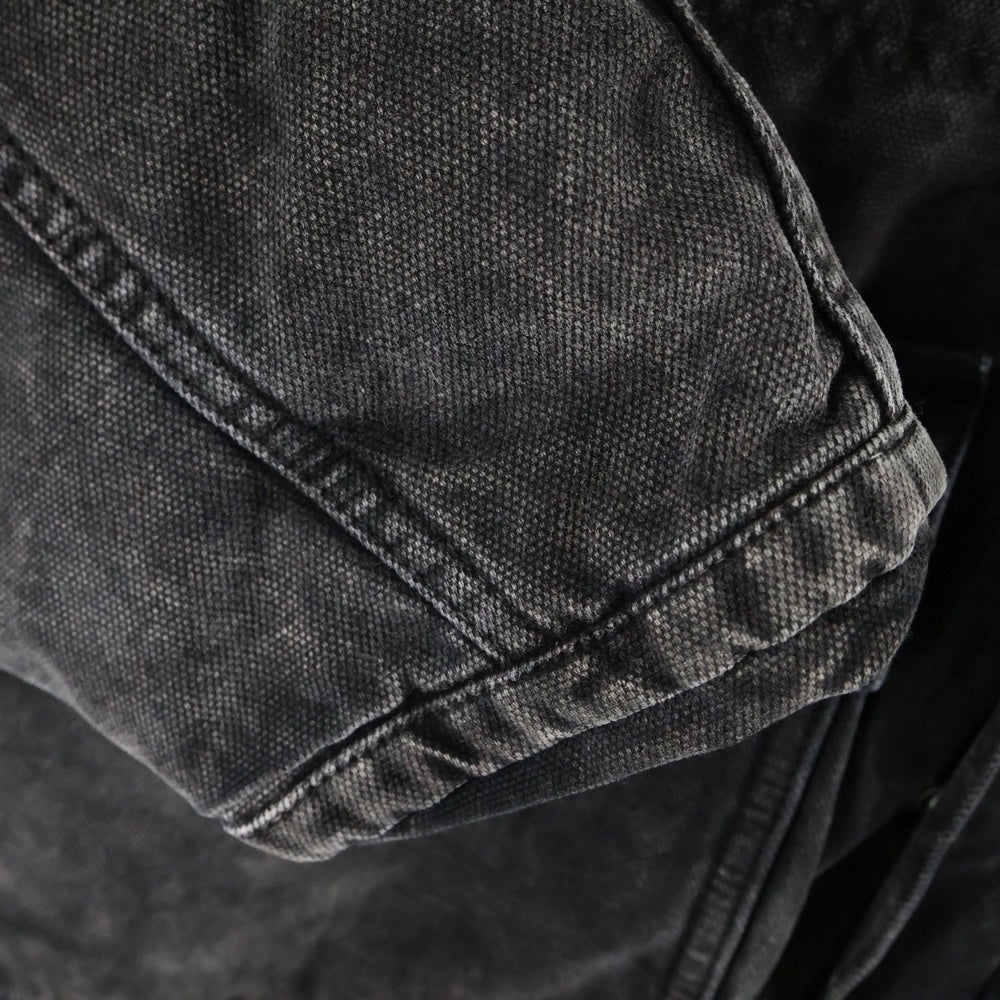 STUSSY(ステューシー) Washed Canvas Shop Jacket ウォッシュドキャンバスショップ ワークジャケット ブラック