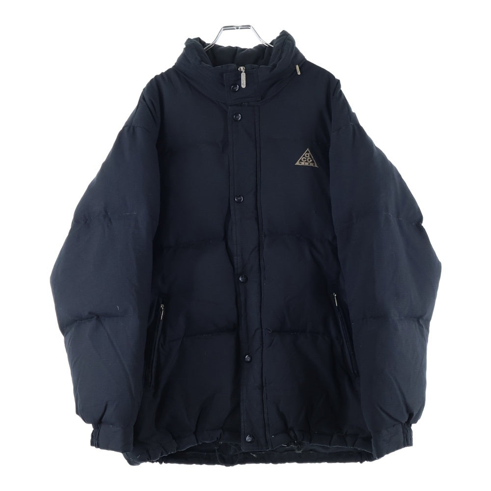 NIKE ACG(ナイキエーシージー) 90s VINTAGE DOWN JACKET ヴィンテージ 胸ロゴ刺繍 ダウンジャケット ブラック