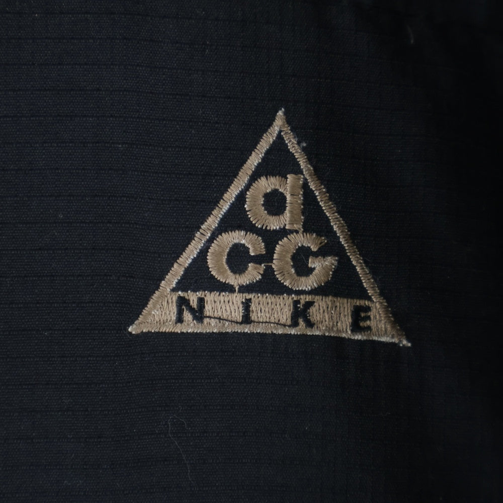 NIKE ACG(ナイキエーシージー) 90s VINTAGE DOWN JACKET ヴィンテージ 胸ロゴ刺繍 ダウンジャケット ブラック