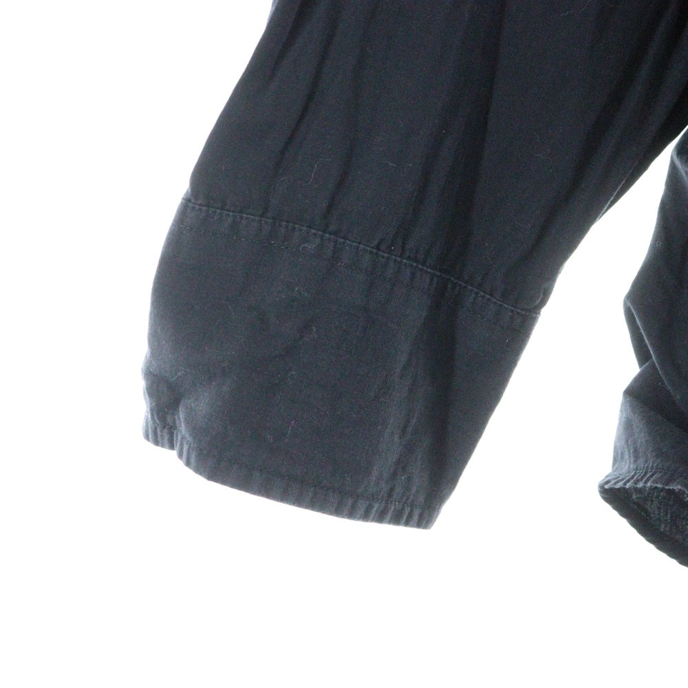 RAF SIMONS(ラフシモンズ) LOGO L/S SHIRT アームワッペン ロングスリーブ 長袖シャツ ブラック SM4215