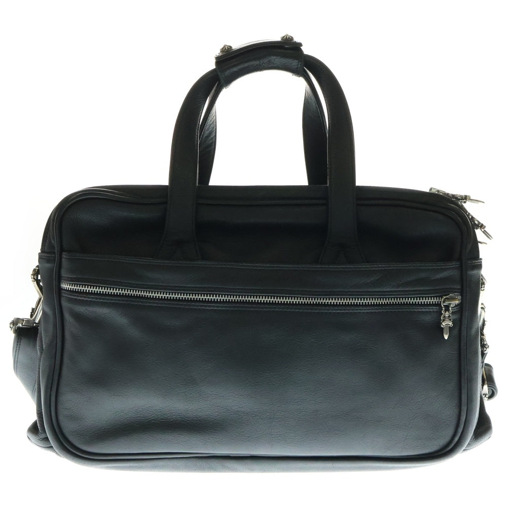 CHROME HEARTS(クロムハーツ) DIAPER BAG LEATHER SHOULDER 2WAY BAG ダイパー レザーショルダーバッグ ブラック