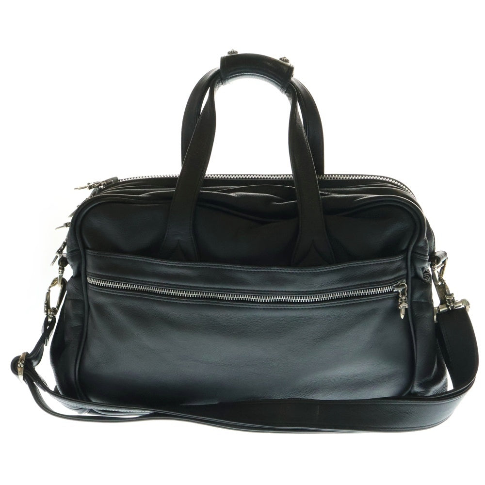 CHROME HEARTS(クロムハーツ) DIAPER BAG LEATHER SHOULDER 2WAY BAG ダイパー レザーショルダーバッグ ブラック
