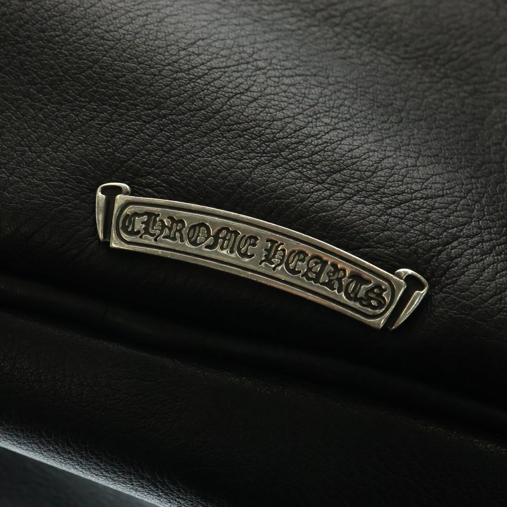 CHROME HEARTS(クロムハーツ) DIAPER BAG LEATHER SHOULDER 2WAY BAG ダイパー レザーショルダーバッグ ブラック