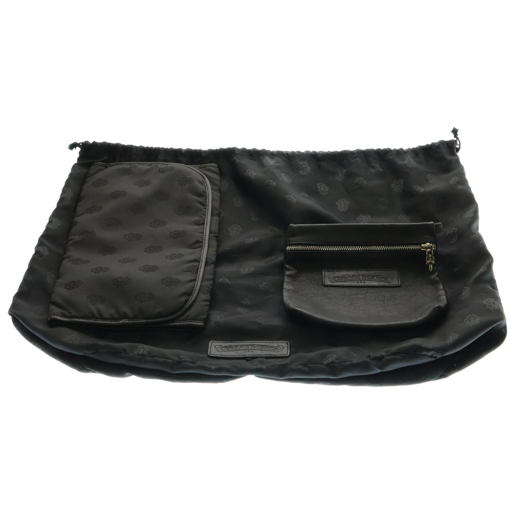 CHROME HEARTS(クロムハーツ) DIAPER BAG LEATHER SHOULDER 2WAY BAG ダイパー レザーショルダーバッグ ブラック