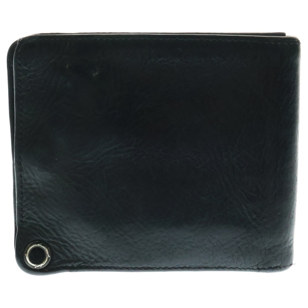 CHROME HEARTS(クロムハーツ) 1SNAP 1スナップ クロス ボールボタン レザーウォレット 財布 ブラック BCA361