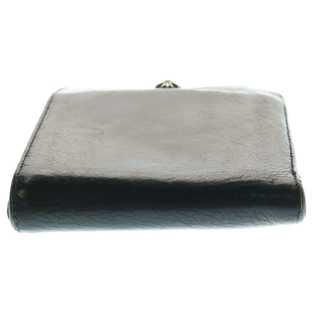 CHROME HEARTS(クロムハーツ) 1SNAP 1スナップ クロス ボールボタン レザーウォレット 財布 ブラック BCA361