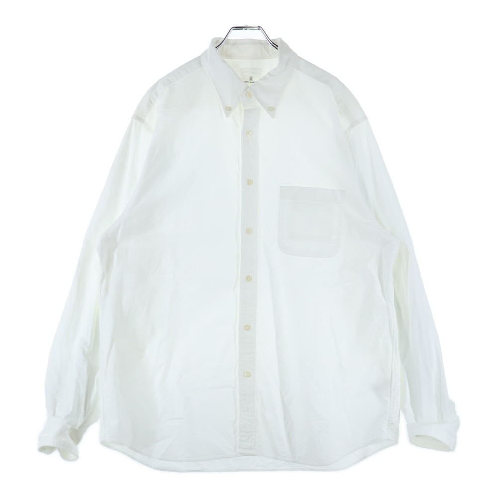 UNIFORM EXPERIMENT(ユニフォームエクスペリメント) 22AW SLEEVE LINE BIG B.D SHIRT ボタンダウンライン長袖シャツ UE-222034 ホワイト