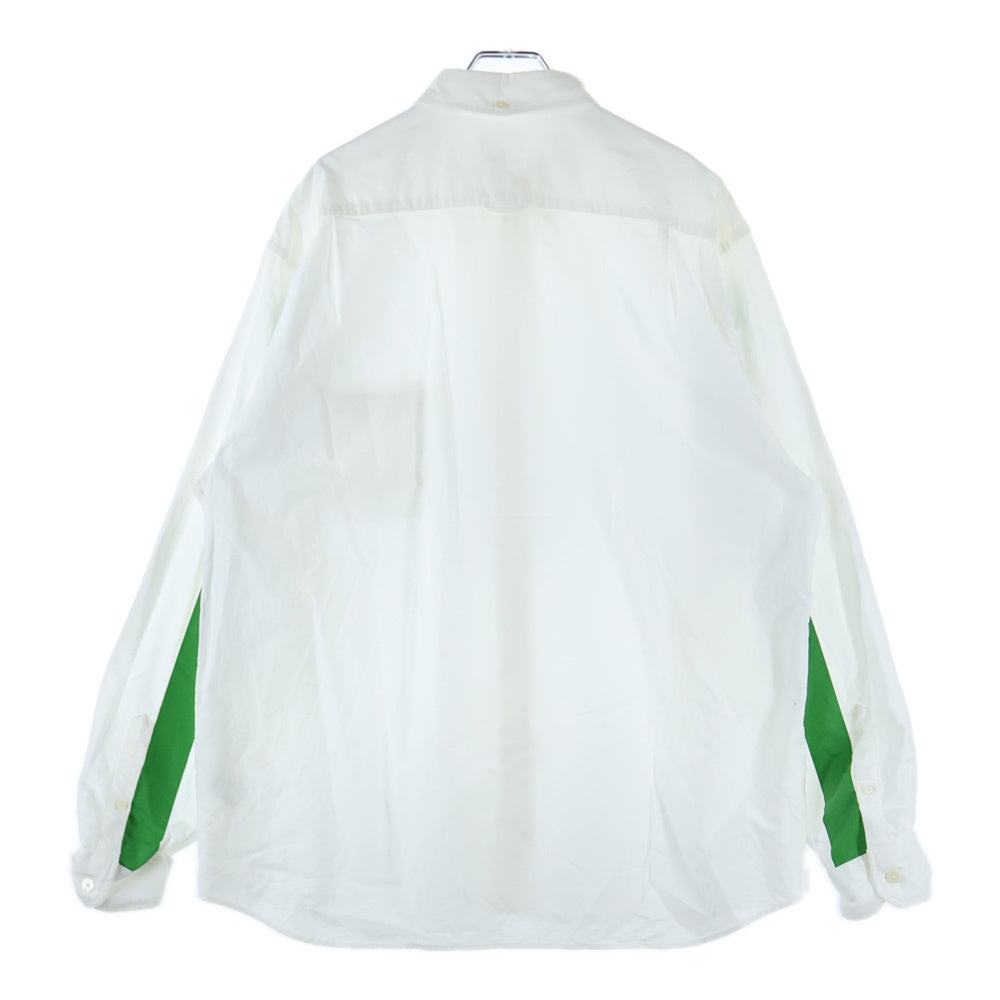 UNIFORM EXPERIMENT(ユニフォームエクスペリメント) 22AW SLEEVE LINE BIG B.D SHIRT ボタンダウンライン長袖シャツ UE-222034 ホワイト