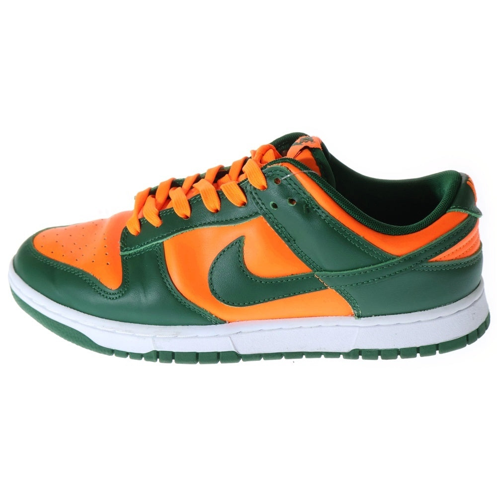 NIKE(ナイキ) DUNK LOW RETRO GORGE GREEN/TOTAL ORANGE-WHITE ナイキ ダンク ロー レトロ マイアミ ゴージグリーン ローカットスニーカー US9.5/27.5cm DD1391-300