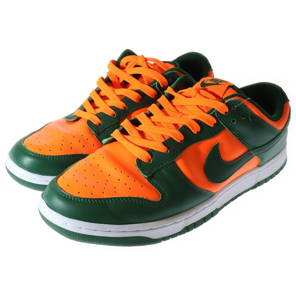NIKE(ナイキ) DUNK LOW RETRO GORGE GREEN/TOTAL ORANGE-WHITE ナイキ ダンク ロー レトロ マイアミ ゴージグリーン ローカットスニーカー US9.5/27.5cm DD1391-300