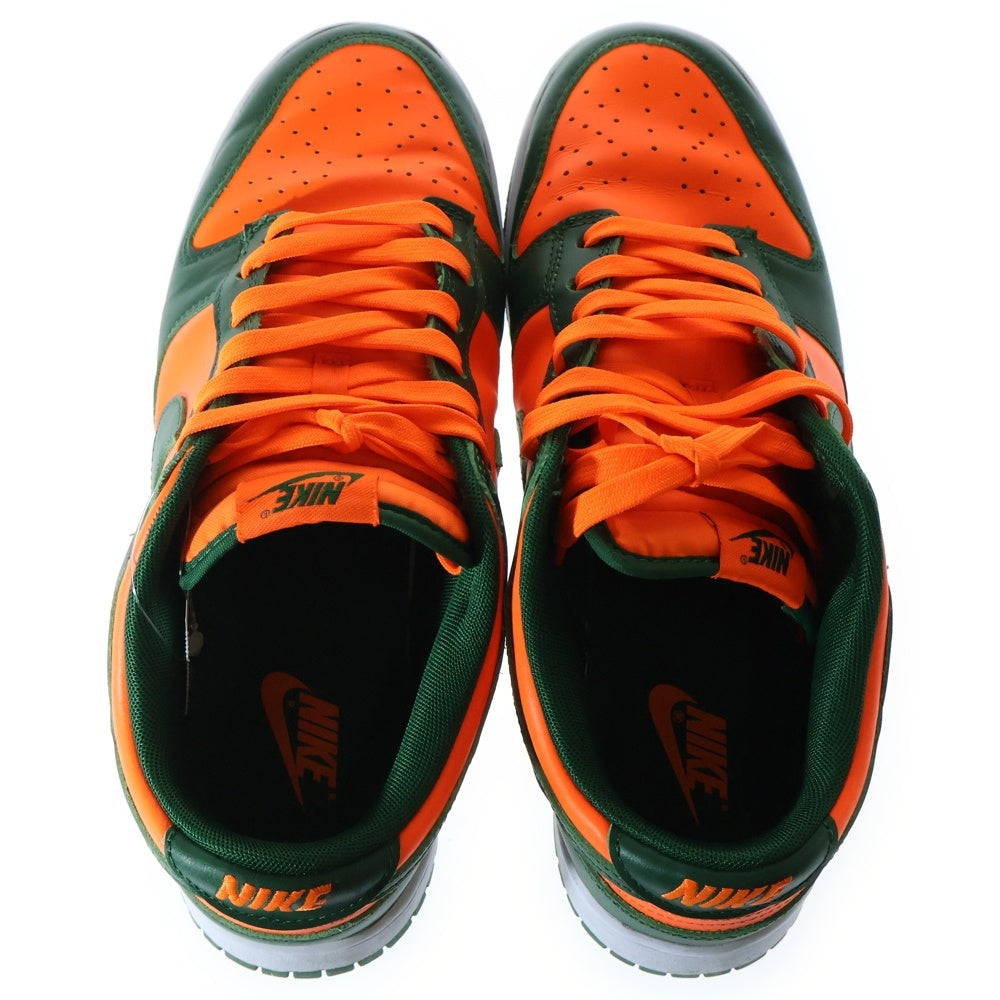NIKE(ナイキ) DUNK LOW RETRO GORGE GREEN/TOTAL ORANGE-WHITE ナイキ ダンク ロー レトロ マイアミ ゴージグリーン ローカットスニーカー US9.5/27.5cm DD1391-300