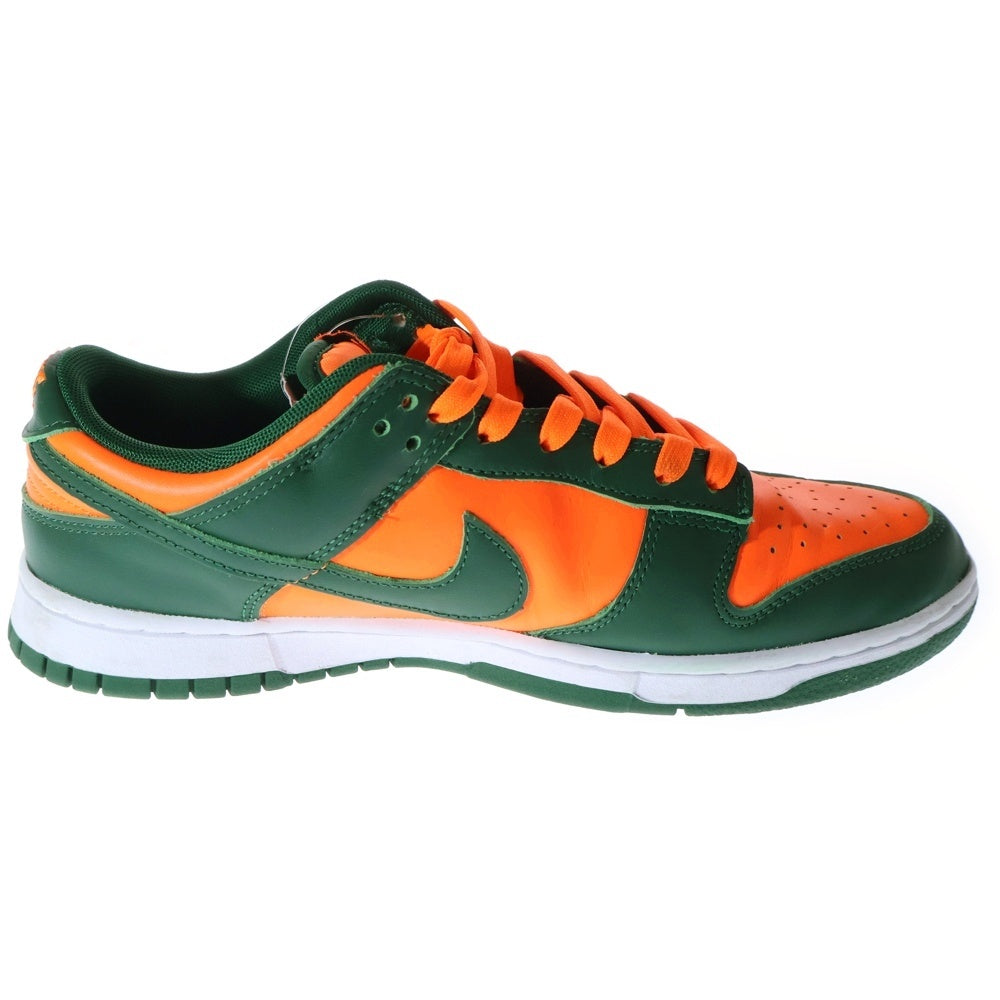 NIKE(ナイキ) DUNK LOW RETRO GORGE GREEN/TOTAL ORANGE-WHITE ナイキ ダンク ロー レトロ マイアミ ゴージグリーン ローカットスニーカー US9.5/27.5cm DD1391-300
