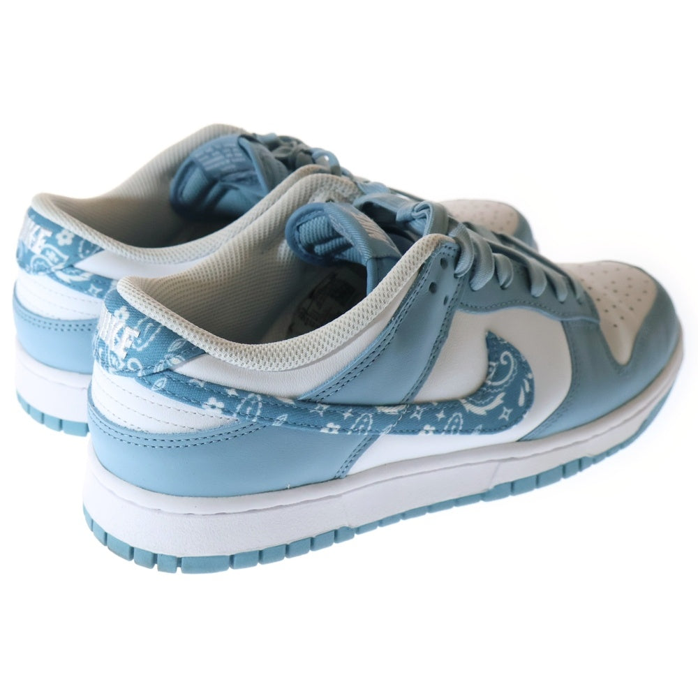 NIKE(ナイキ) WMNS DUNK LOW ESS BLUE PAISLEY DH4401-101 ウィメンズ ダンク ペイズリー ローカットスニーカー ライトブルー/ホワイト US10.5/27.5cm