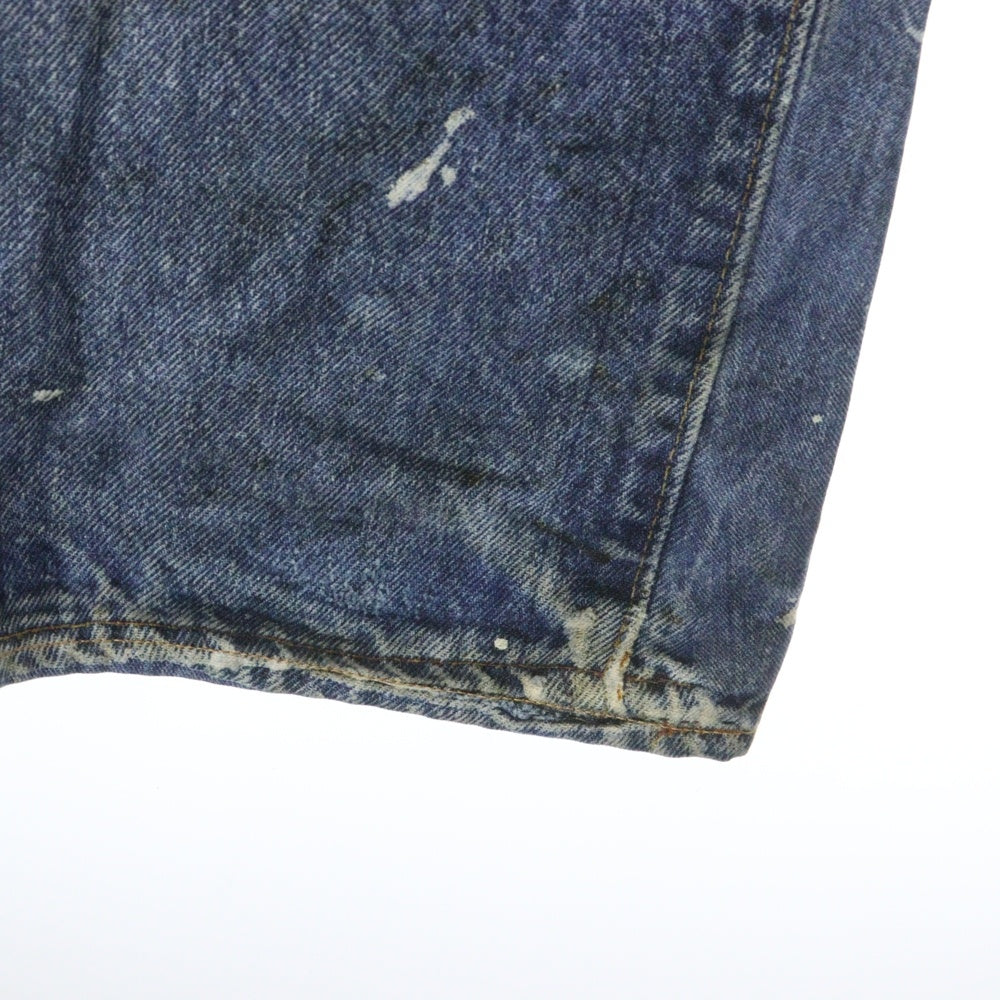 Acne Studios(アクネ ストゥディオズ) 24SS トロンプルイユキーチェーンプリントバギーデニムパンツ インディゴ FN-MN-TROU001020