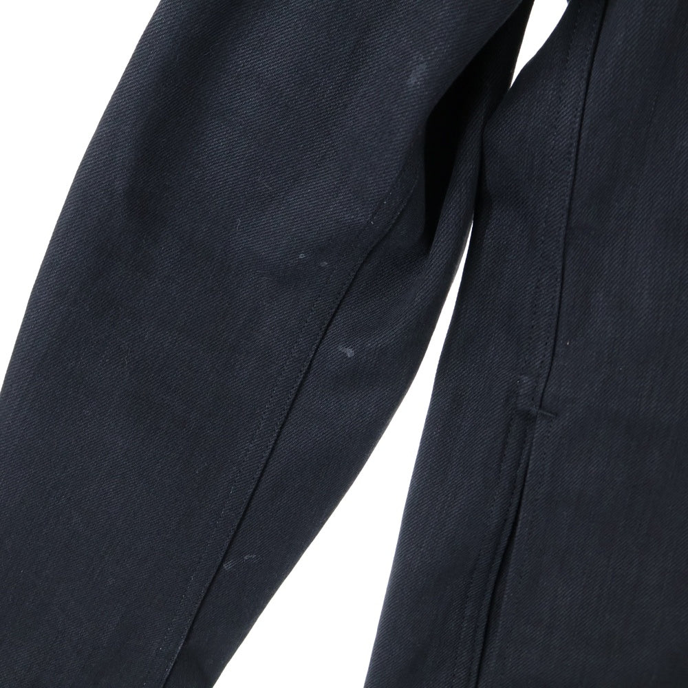 ALMOSTBLACK(オールモストブラック) 22AW WOVEN LAYERD DENIM COAT ウーブンレイヤード デニムコート ブラック 22AW-C002
