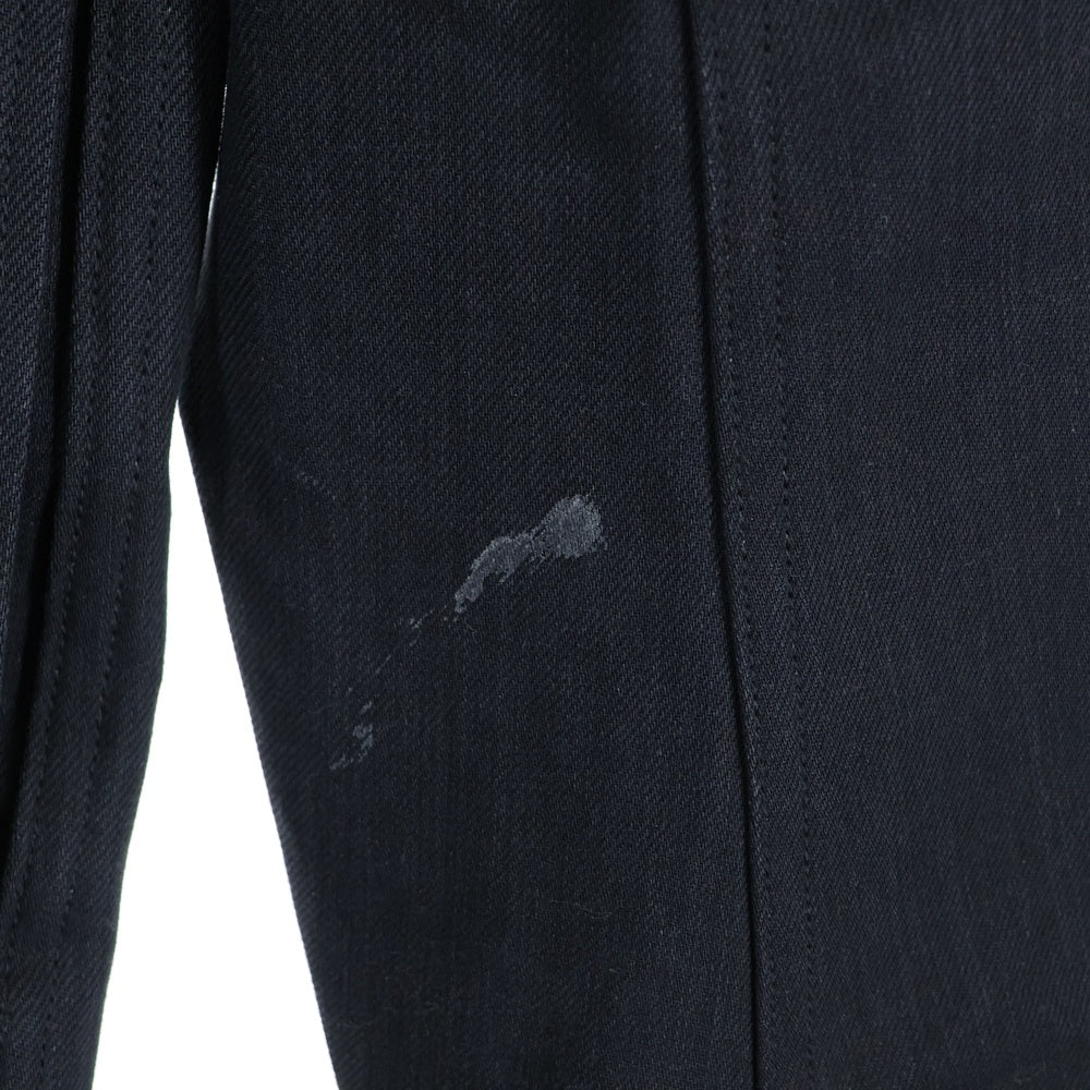 ALMOSTBLACK(オールモストブラック) 22AW WOVEN LAYERD DENIM COAT ウーブンレイヤード デニムコート ブラック 22AW-C002