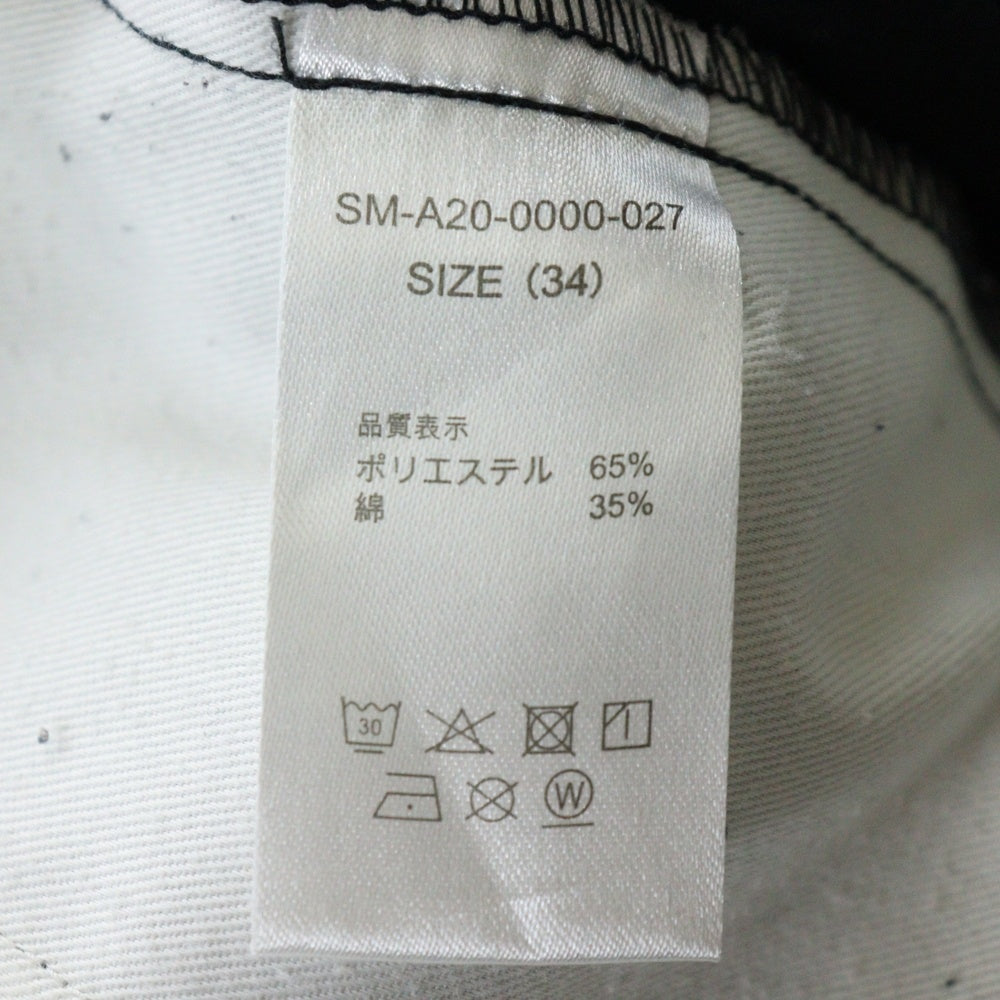 SAINT MICHAEL(セントマイケル) 20AW ×Dickies WORK PANTS ディッキーズ 刺繍デザイン ワークパンツ ブラック SM-A20-0000-027