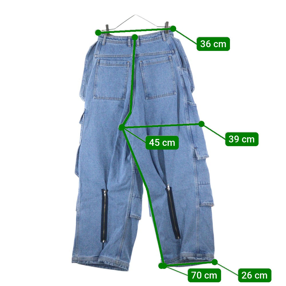 HED MAYNER(ヘドメイナー) 22AW MULTI POCKET PANTS マルチポケット デニムパンツ インディゴ HM00D12 HM005
