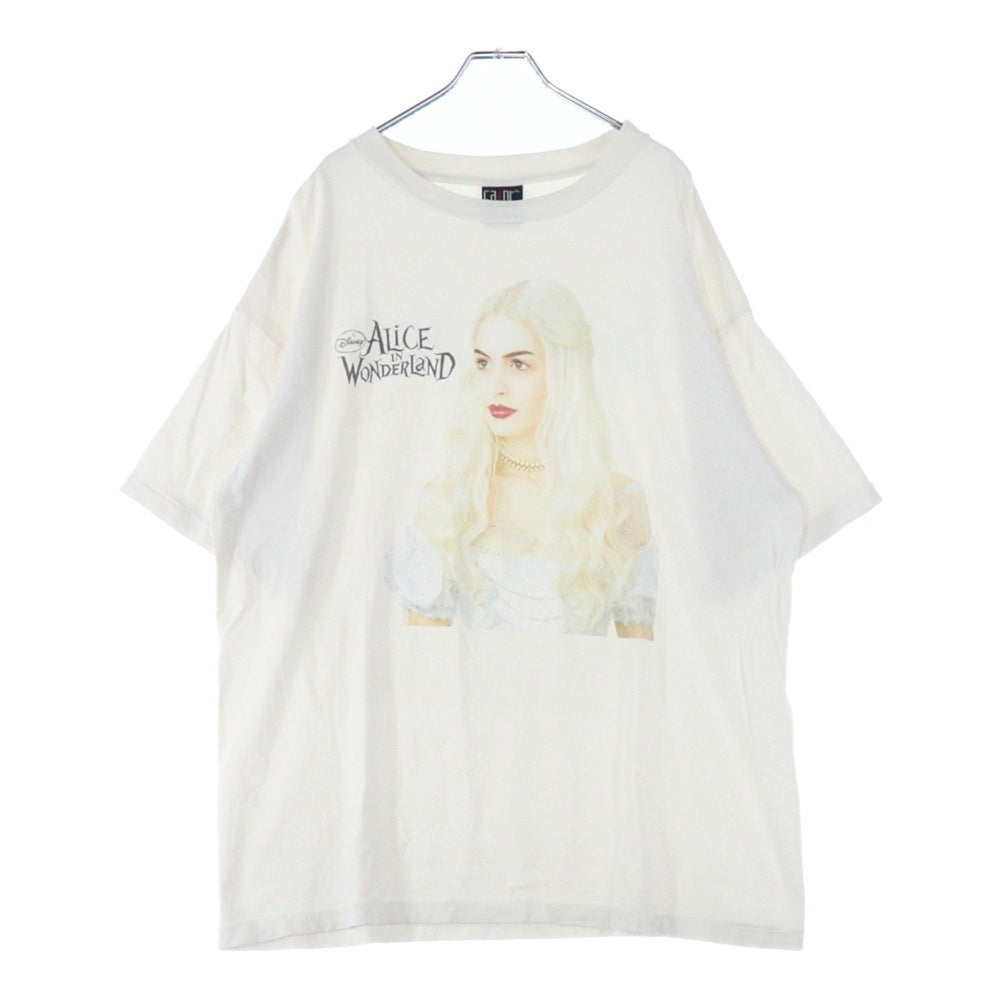 SAINT MICHAEL(セントマイケル) 23SS アリス・イン・ワンダーランドプリント 半袖Tシャツ カットソー ホワイト SM-S23-0000-123