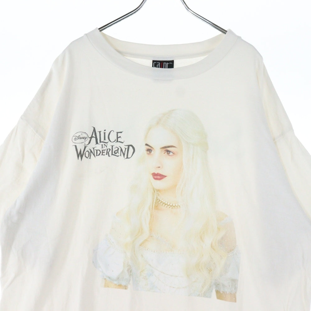 SAINT MICHAEL(セントマイケル) 23SS アリス・イン・ワンダーランドプリント 半袖Tシャツ カットソー ホワイト SM-S23-0000-123