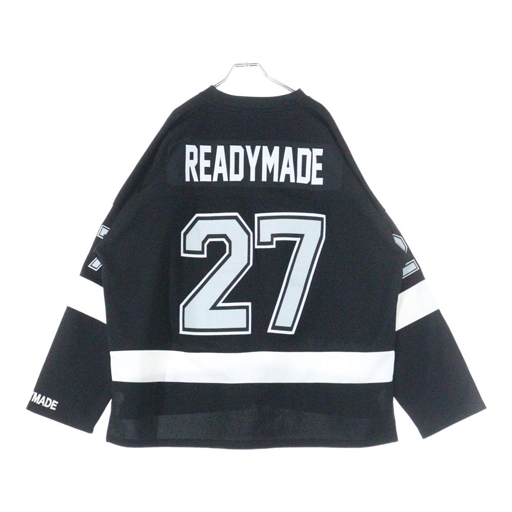 READY MADE(レディメイド) 23SS GAME SHIRT SMILE スマイル ゲームシャツ ブラック RE-P0-BK-00-00-249