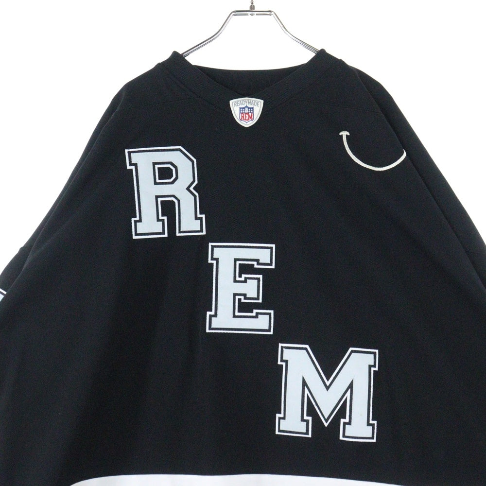 READY MADE(レディメイド) 23SS GAME SHIRT SMILE スマイル ゲームシャツ ブラック RE-P0-BK-00-00-249