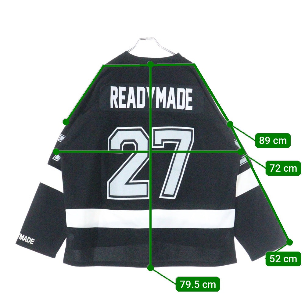 READY MADE(レディメイド) 23SS GAME SHIRT SMILE スマイル ゲームシャツ ブラック RE-P0-BK-00-00-249
