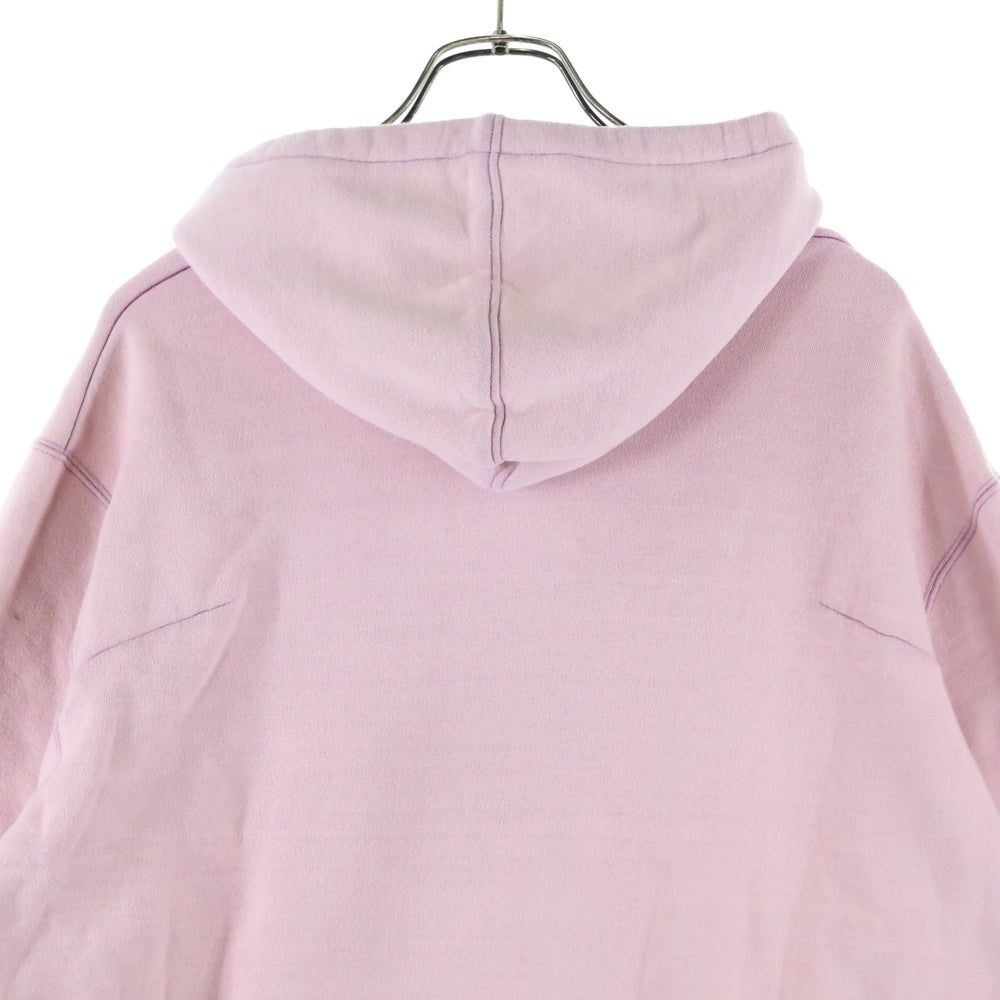 doublet(ダブレット) 23AW STUFFED RABBIT DURING BREAK HOODIE フロントデザイン スウェットプルオーバーパーカー フーディー ピンク 23AW30CS291