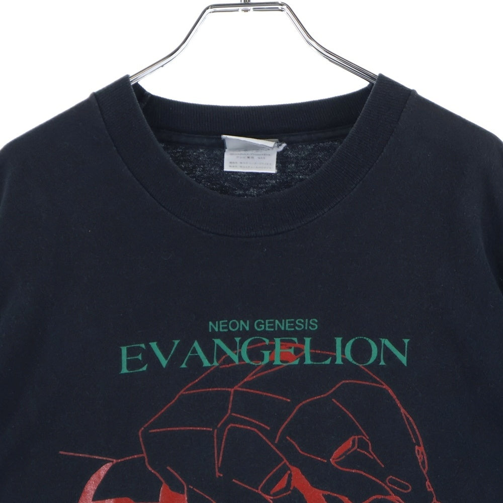 VINTAGE(ヴィンテージ) 90s Cyber Graphicsタグ BALDIEL 13TH ANGEL 新世紀エヴァンゲリオン 第13使徒 フロントプリントTシャツ 半袖カットソー ブラック
