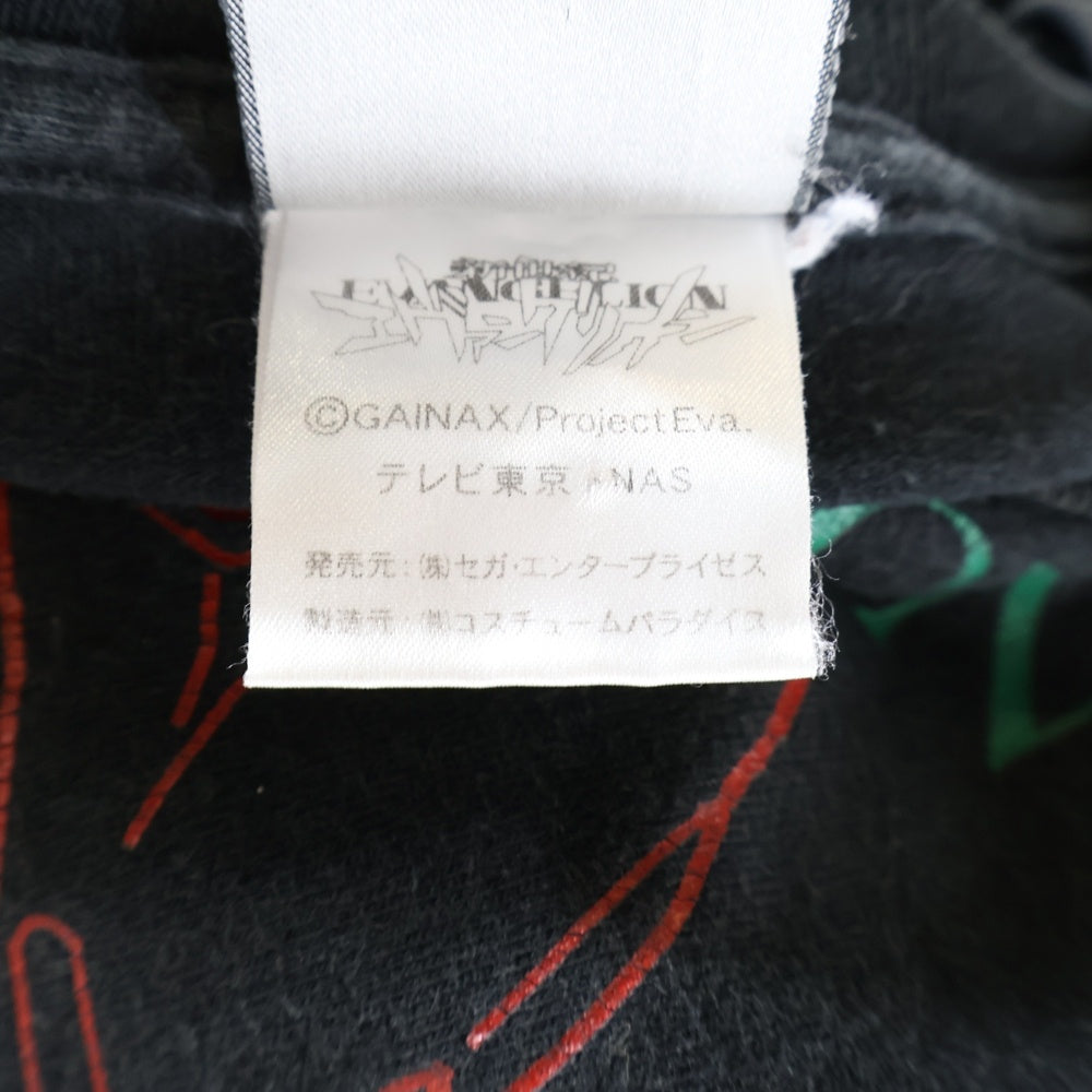 VINTAGE(ヴィンテージ) 90s Cyber Graphicsタグ BALDIEL 13TH ANGEL 新世紀エヴァンゲリオン 第13使徒 フロントプリントTシャツ 半袖カットソー ブラック