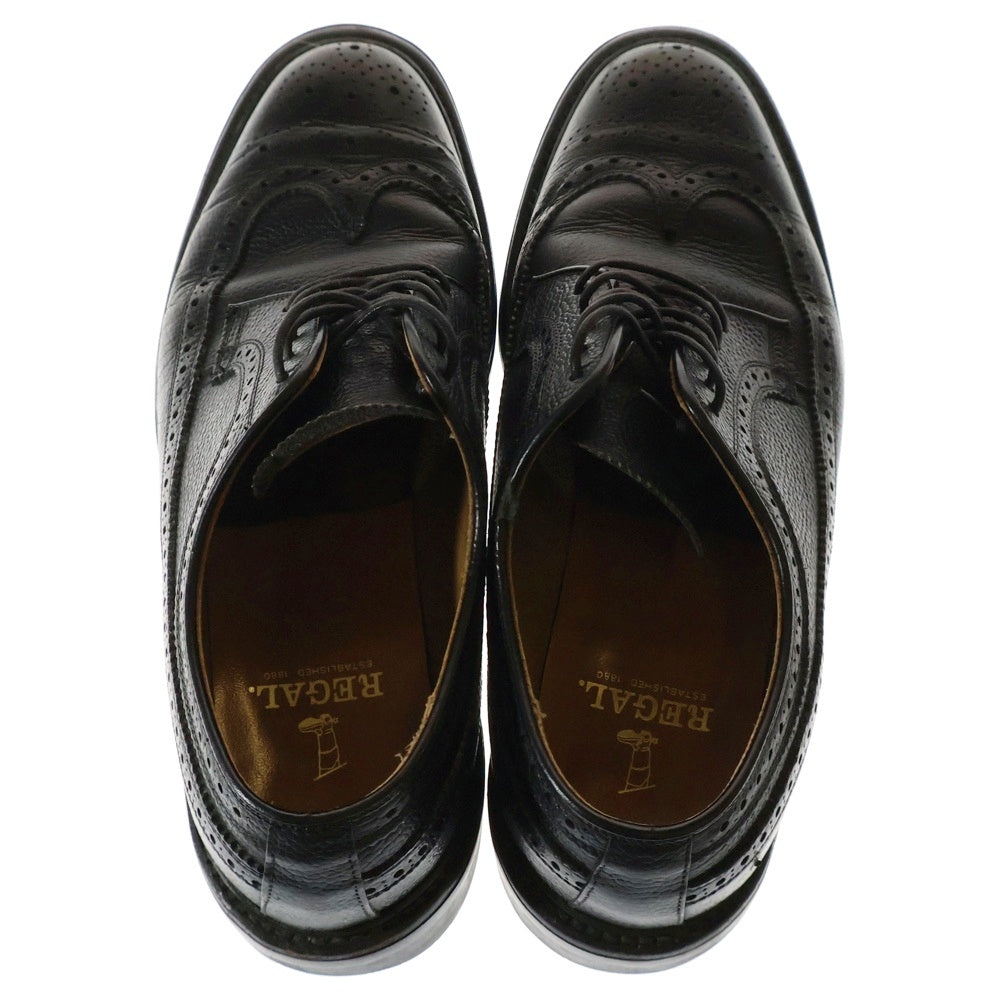 REGAL(リーガル) WINGCHIP LEATHER SHOES 2585 ウイングチップ レザー ビジネスシューズ ブラック