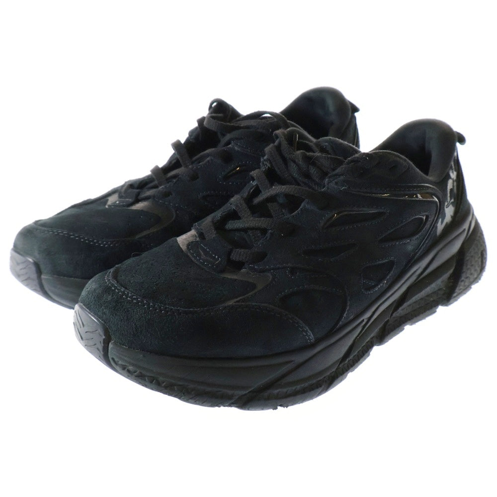 HOKA ONE ONE(ホカオネオネ) CLIFTON L SUEDE BLACK 1122571 BBLC クリフトン スウェード ローカットスニーカー ブラック US11/28cm