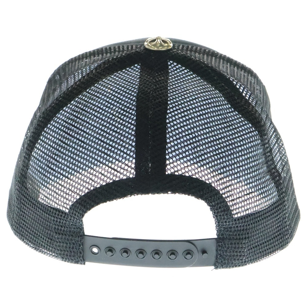 CHROME HEARTS(クロムハーツ) TRUCKER CH CAP CHパッチ クロスボール付メッシュトラッカーキャップ 帽子 ブラック/シルバー