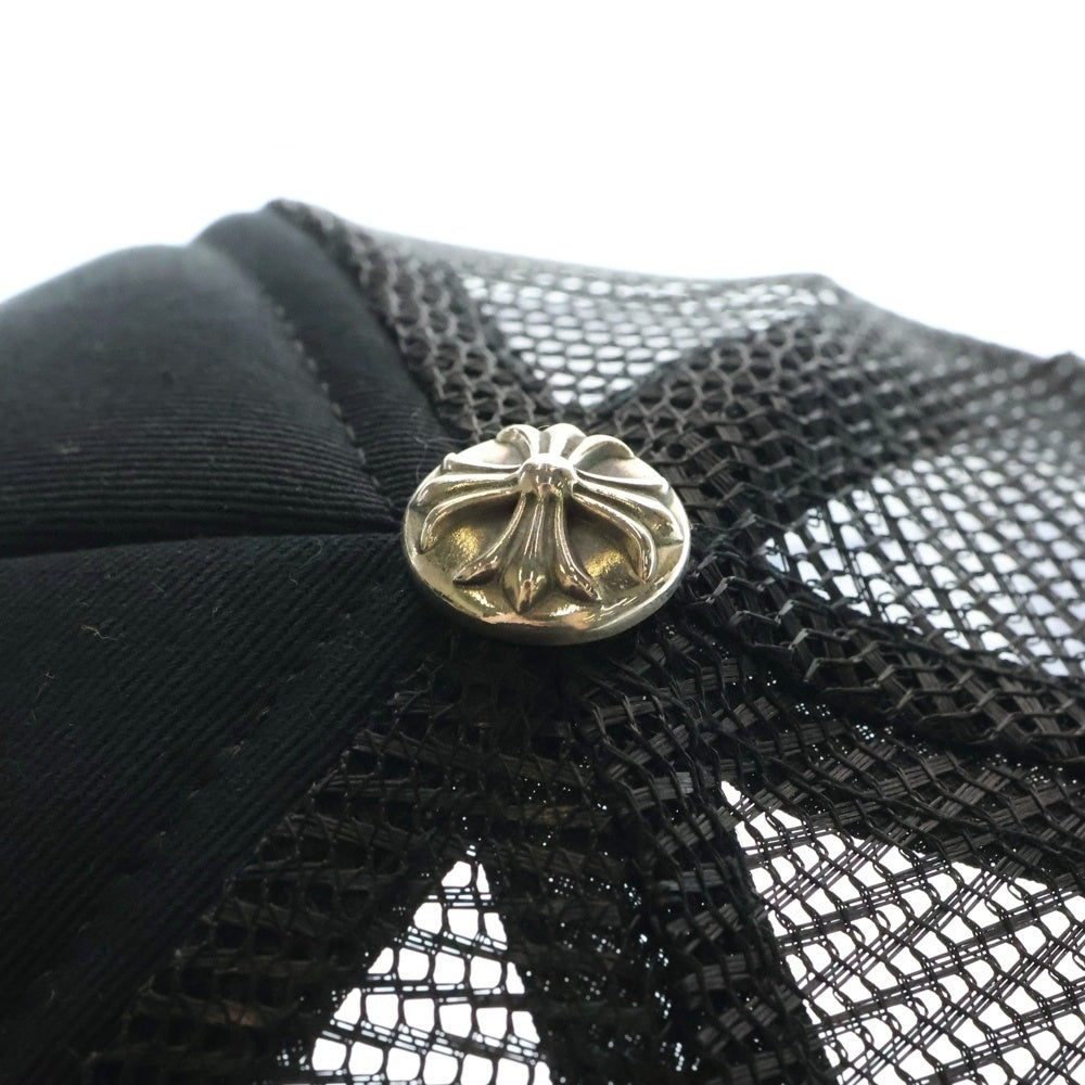 CHROME HEARTS(クロムハーツ) TRUCKER CH CAP CHパッチ クロスボール付メッシュトラッカーキャップ 帽子 ブラック/シルバー