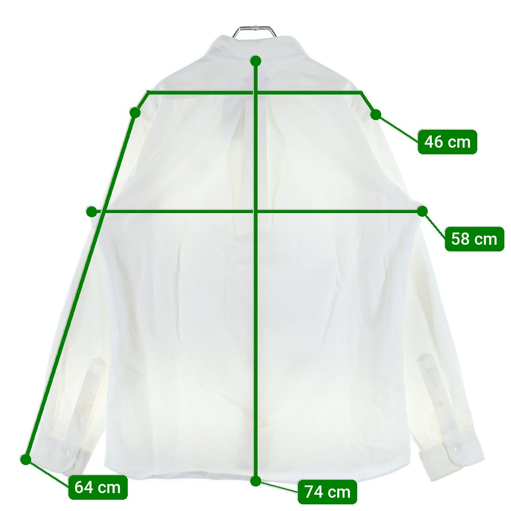 HUMAN MADE(ヒューマンメイド) 24SS PROTOTYPE TWILL BD SHIRT ハートロゴ プロトタイプ ツイル ボタンダウン 長袖シャツ ホワイト