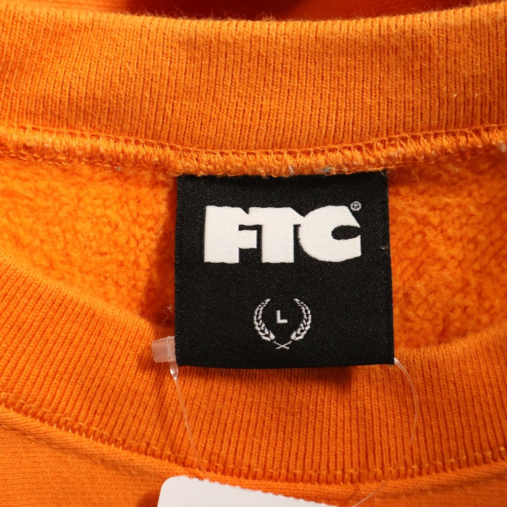FTC(エフシーティー) FTCSEC LOGO CREW NECK クルーネック スウェット オレンジ
