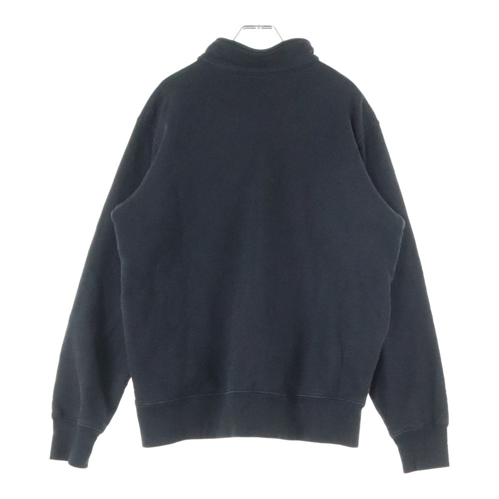 SUPREME(シュプリーム) 15AW SUP HALF ZIP PULLOVER ビックロゴ ハーフジップ プルオーバー ブラック